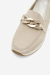 Polobotky Rieker 58944-60 Přírodní kůže (useň) - Semiš