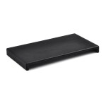 Set saténových podstavců na šperky - černý - 35~39 x 19,7 x 3~8 cm - 3 ks - výprodej