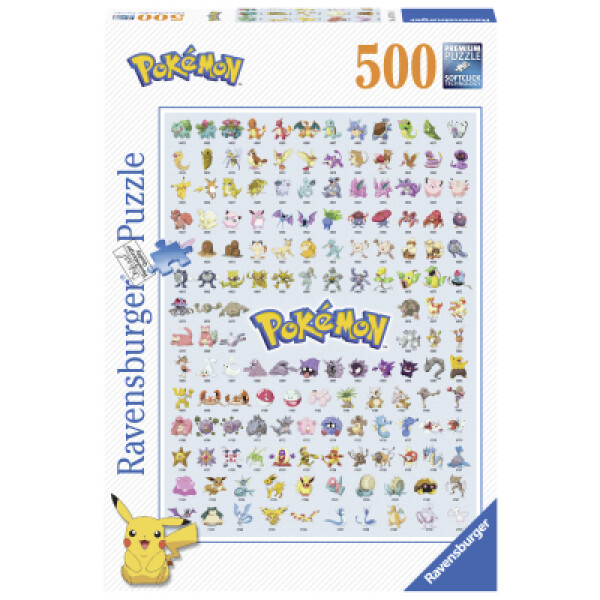 Pokémon Puzzle Ravensburger - Prvních 151 Pokémonů - 500 dílků