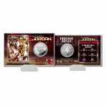 Mince Chicago Bulls NBA Michael Jordan 6-Time Champion Silver Coin Card