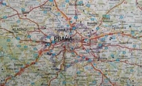 AKN 7602 ČR 1:400 000 nástěnná mapa