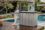 KETER skříňka Deco Horizontal Store it out 1150 L - STORM GREY