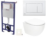 Závěsný WC set do lehkých stěn / předstěnová SAT Fusion SIKOSSTORFU20 SIKOSSTORFU20