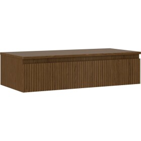 MEXEN/S - Rivel koupelnová skříňka pod umyvadlo 100 cm s deskou, 1 šuplík, reliéf , ořech 91A20-10023-1-BFC86