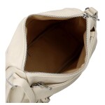 Trendy dámská koženková crossbody kabelka Lenka, béžová