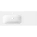 MEXEN - Vela umyvadlo zapuštěné do desky levá 121 x 46,5, bílá mat 25231201L