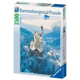 Puzzle Zámek Neuschwanstein v zimě 1500 dílků