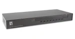 LevelOne KVM přepínač 8-Port PS/2, USB, VGA / KVM přepínač / Daisy-Chain / max. 2048x1536 / Rack 1U (KVM-3208)
