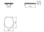 IDEAL STANDARD - Eurovit WC sedátko, softclose, bílá E131801