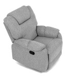 Relaxační křeslo, šedá látka, TV-4088 SIL2
