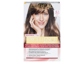 L'Oréal Paris Excellence Créme permanentní barva na vlasy 6.1 tmavá popelavá blond, 72+48+12+60 ml