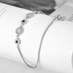 Ocelový náramek Casia - chirurgická ocel, římské číslice, Stříbrná Nastavitelná