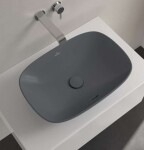 VILLEROY & BOCH - Loop&Friends Umyvadlo na desku, 56x38 cm, s přepadem, CeramicPlus, Graphite 4A4900i4