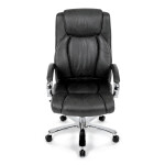 Kancelářské křeslo, houpací mechanismus, šedá ekokůže, KA-F1385 GREY
