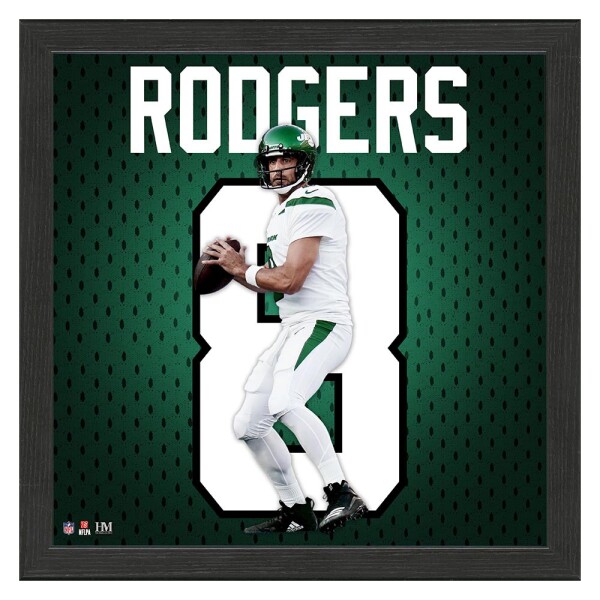 Obraz New York Jets NFL Aaron Rodgers #8 Jersey