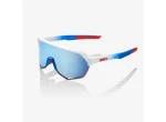 100% S2 - 100% S2 sportovní brýle TotalEnergies Matte White/Metallic Blue/Blue Multilayer