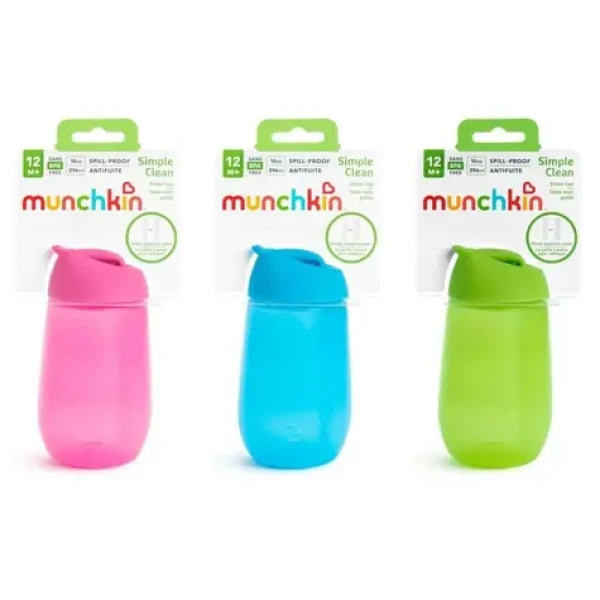 Munchkin Simple Clean lahvička s brčkem, 296ml, 12+, více barev (90059)