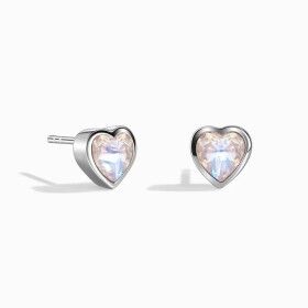 Royal Fashion stříbrné peckové náušnice GU-DR190437E-SILVER-MOONSTONE