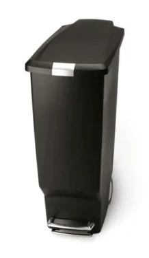 Simplehuman Pedálový odpadkový koš – 40 l / úzký/ černý plast (CW1361)