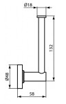 IDEAL STANDARD - IOM Držák na rezervní toaletní papír, chrom A9132AA