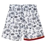 Mitchell & Ness Pánské kraťasy Miami Heat NBA Doodle Swingman Shorts Velikost: XL