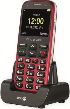Doro Primo 368 červená / Telefon / Tlačítkový (360086)