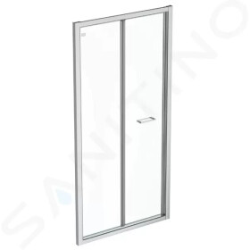 IDEAL STANDARD - Connect 2 Skládací sprchové dveře 1000 mm, silver bright/čiré sklo K9289EO