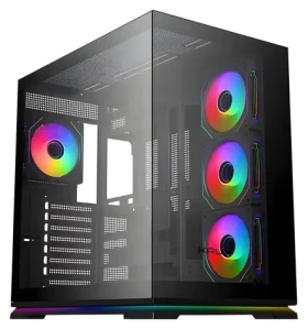 KRUX Atron černá / PC skříň / ATX / micro-ATX / mini-ITX / průhledná bočnice / bez zdroje (KRXD017)