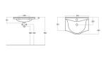 HOPA - Skříňka s keramickým umyvadlem VIKY 55/65/80 - Rozměr A - 60.6 cm, Rozměr B - 34 cm, Rozměr C - 43.7 cm OLNVIKI365+OLKE70652