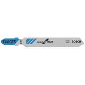 Bosch Accessories 2608636496 Pilový plátek do kmitací pily T 118 GFS - Basic for Inox 5 ks