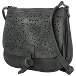 Módní dámská koženková crossbody kabelka Oresta, šedá
