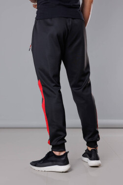 Pánské teplákové kalhoty se vsadkami černá model 18347940 J.STYLE