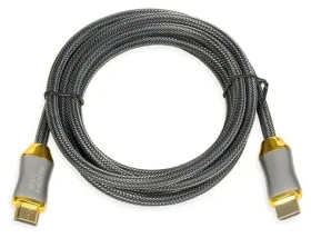 Kabel HDMI 2.1 8K 2 m stříbrná / Kabel HDMI / 8K/4K/1080p / Zlacené konektory (ITVFHD08)