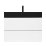 Koupelnová skříňka s umyvadlem SAT B-Way 79x50x45 cm bílá lesk BWAY280WU2B2B BWAY280WU2B2B