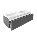 Koupelnová skříňka s umyvadlem SAT Feel 120x30x44,8 cm antracit mat SATFEEL120ANTU4 SATFEEL120ANTU4