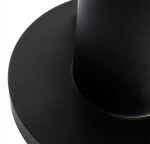 Erga Aurora Small Black, toaletní WC kartáč s dřevěným držákem na WC papír na postavení 19x19x56 cm, hnědá-černá, ERG-SEP-1340STLAZSBLA