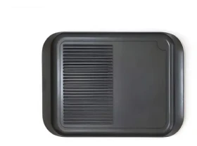 Risoli dvojitá grilovací pánev na fingerfood / Grilovací pánev / 30x22,5 cm / litý hliník (00114B/26TP0)