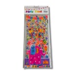 Dortisimo Celofánový sáček Happy Birthday se zvířaty 12,5 x 27 cm (12 ks)