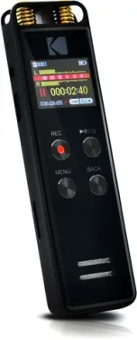 Kodak VRC 550 černá / Diktafon / 8GB / až 581 hodin záznamu / microSD / USB-C / 2x 3.5mm (VRC550)