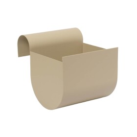 Ferm Living Závěsný truhlík na balkon Uma Cashmere Small, béžová barva, kov