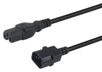 Equip C14-C15 černá / Prodlužovací napájecí kabel / 3 m / 250 V / 10 A (112171)