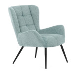 Křeslo ušák, modrá, látka, AK-H9206 BLUE2