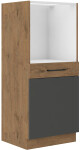 Vyšší spodní skříňka Vigo 60 DP-145 1F BB Barva korpusu: Dub Lancelot, Barva dvířek: Dark wood