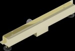 MEXEN - Flat Wall žlab ke stěně 2v1 70 cm zlatý 1530070