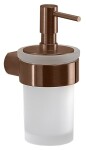 Gedy - PIRENEI dávkovač mýdla 110 ml, mléčné sklo, měď mat PI8182