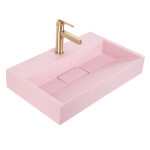 REA - Umyvadlo GOYA PINK na desku 50 CM - konglomerát REA-U4410