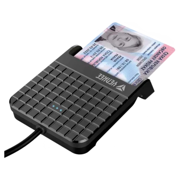 YENKEE YCR 101 USB černá / čtečka čipových karet / USB 2.0 / podpora eObčanka (YCR 101)