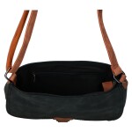 Trendy dámská koženková crossbody kabelka Ulipa, černá