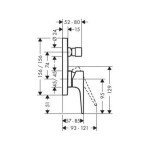 HANSGROHE - Metropol Vanová baterie pod omítku, chrom 74545000