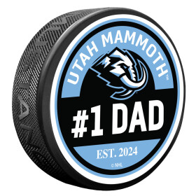 Mustang Puk Utah Mammoth NHL #1 Dad Puck